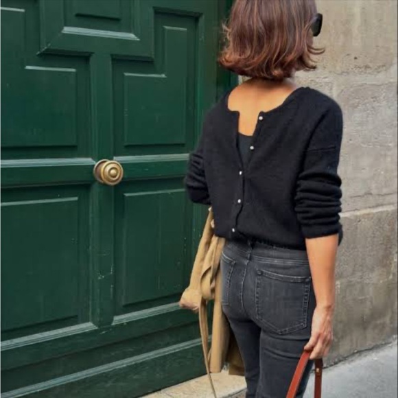 Sézane Gaspard Cardigan Noir - Picture 4 of 4